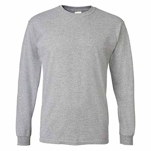 T-SHIRT LONG SLEEVES GREY WITH LOGO SIEMENS