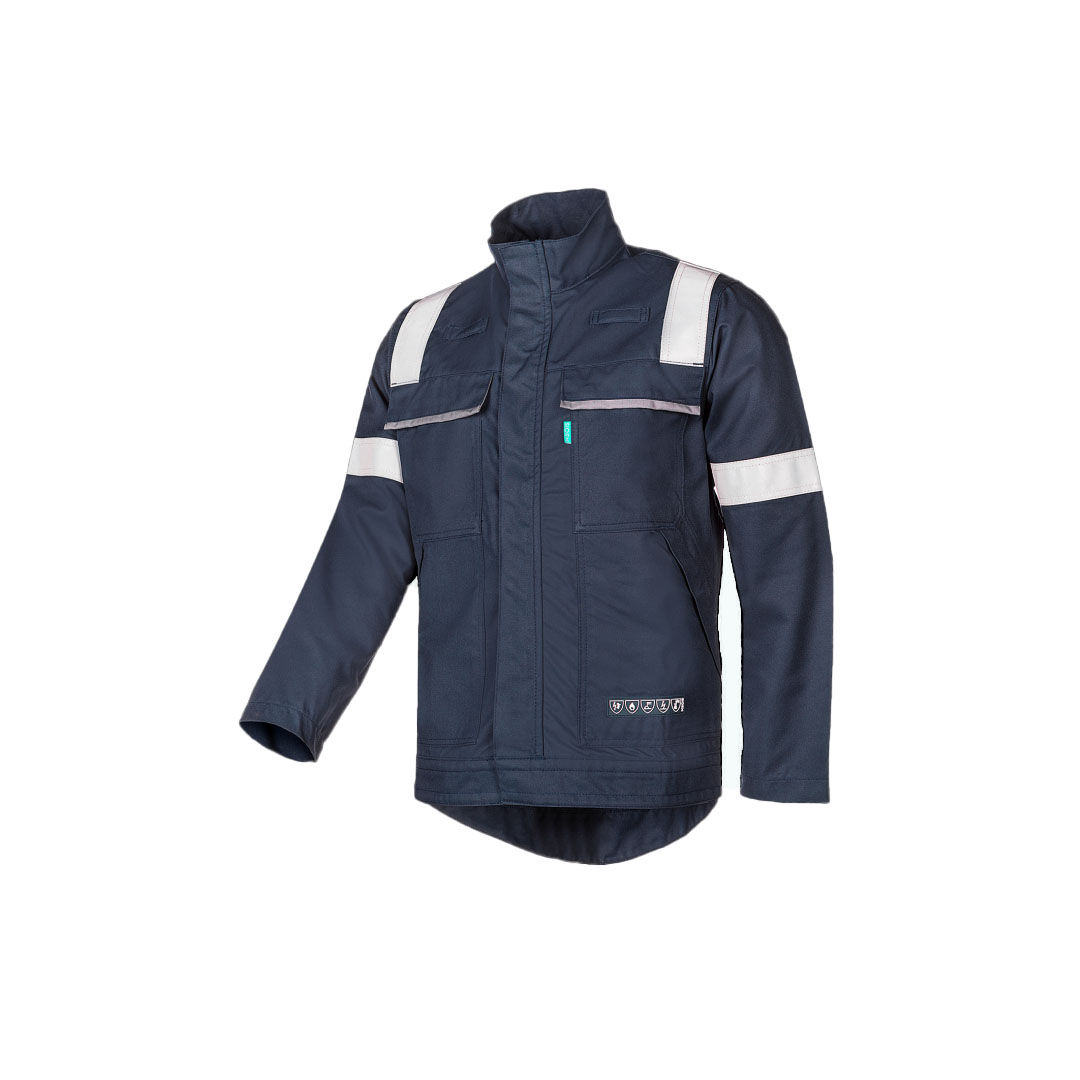 079V SARTIS, BLOUSON, FR AST ARC CHEM, MARINE, STR IPING + SIEMENS ENERGY LOGO B+R WIT