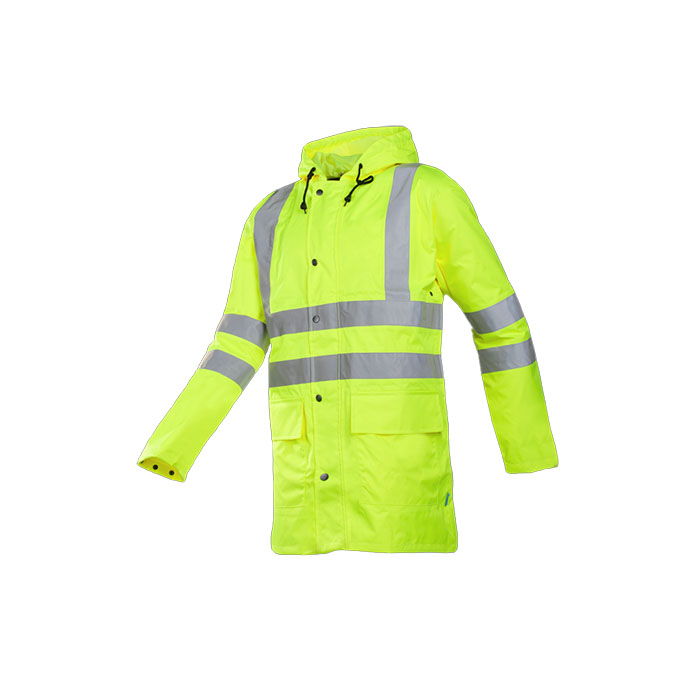 198A MONORAY, RAIN COAT, FLUO YELLOW, SIOEN + LOGOS MOBIX