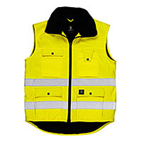 SOLDEN BODYWARMER, YELLOW, MASCOT + LOGOS MOBIX