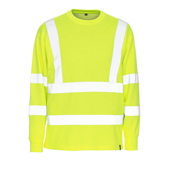 MELITA SWEATER FLUORESCENT YELLOW - MASCOT + LOGOS MOBIX