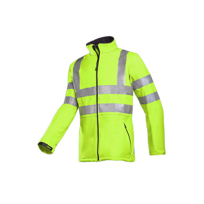 9833 GENOVA SOFTSHELL, FLUORESCENT YELLOW - SIOEN + LOGOS MOBIX