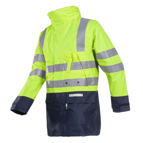 3073 WINSELER, PARKA, NAVY/FLUO YELLOW + TOBADO FLEECE + LOGOS, SIEMENS