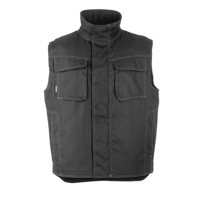 KNOXVILLE BODYWARMER, BLACK + LOGOS KBS