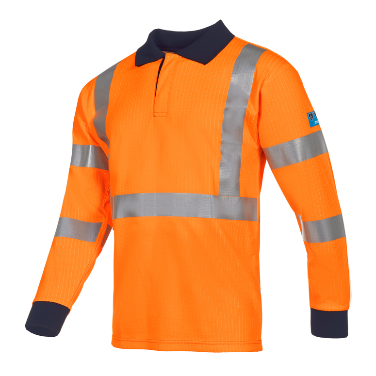 554A LERBY HIGH VISIBILITY POLO FR/AST - SIOEN