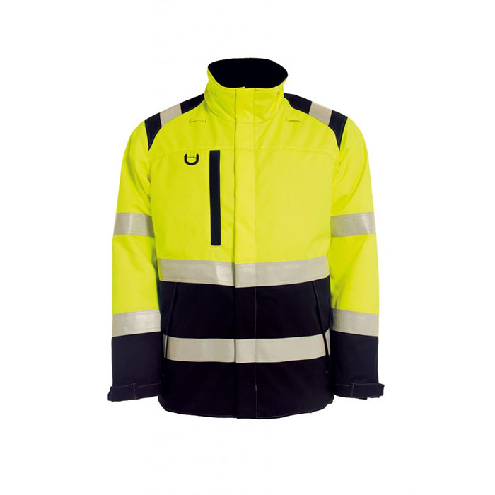 5101 93 VESTE D'HIVER JAUNE FLUO/MARINE, FR AST, CANTEX - TRANEMO