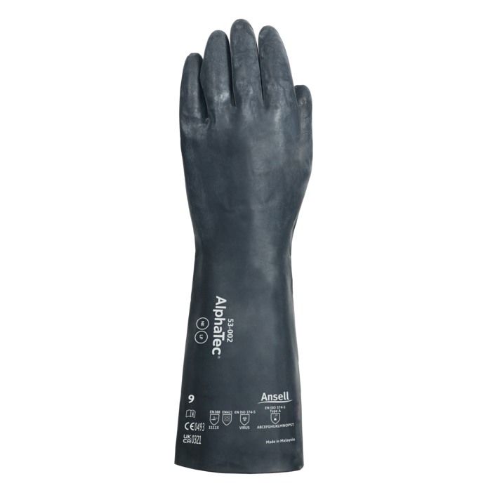 53-002 ALPHATEC NEOPRENE CHEMICAL PROTECTIVE GLOVE - ANSELL