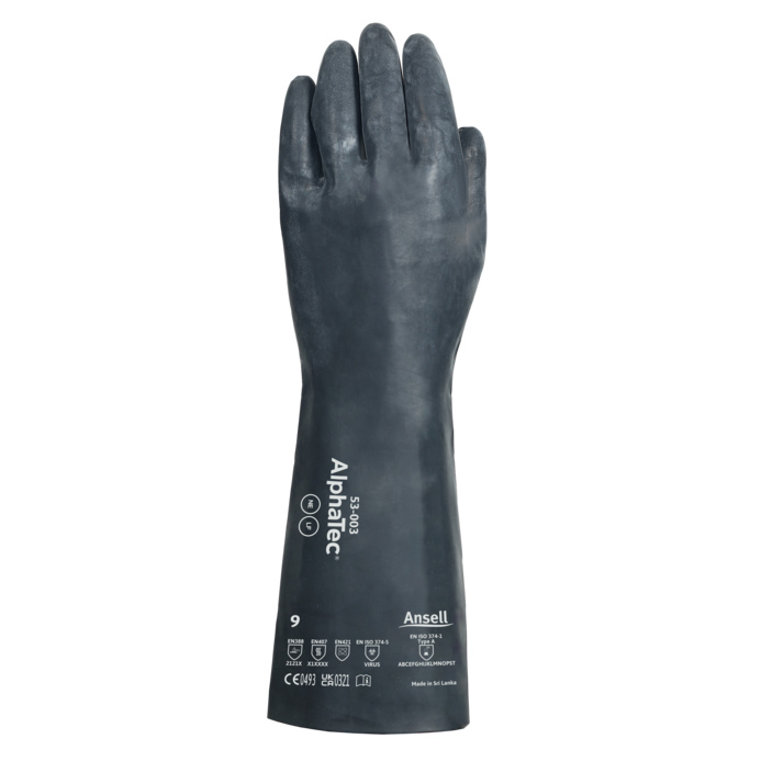 53-003 ALPHATEC NEOPRENE CHEMICAL PROTECTIVE GLOVE - ANSELL