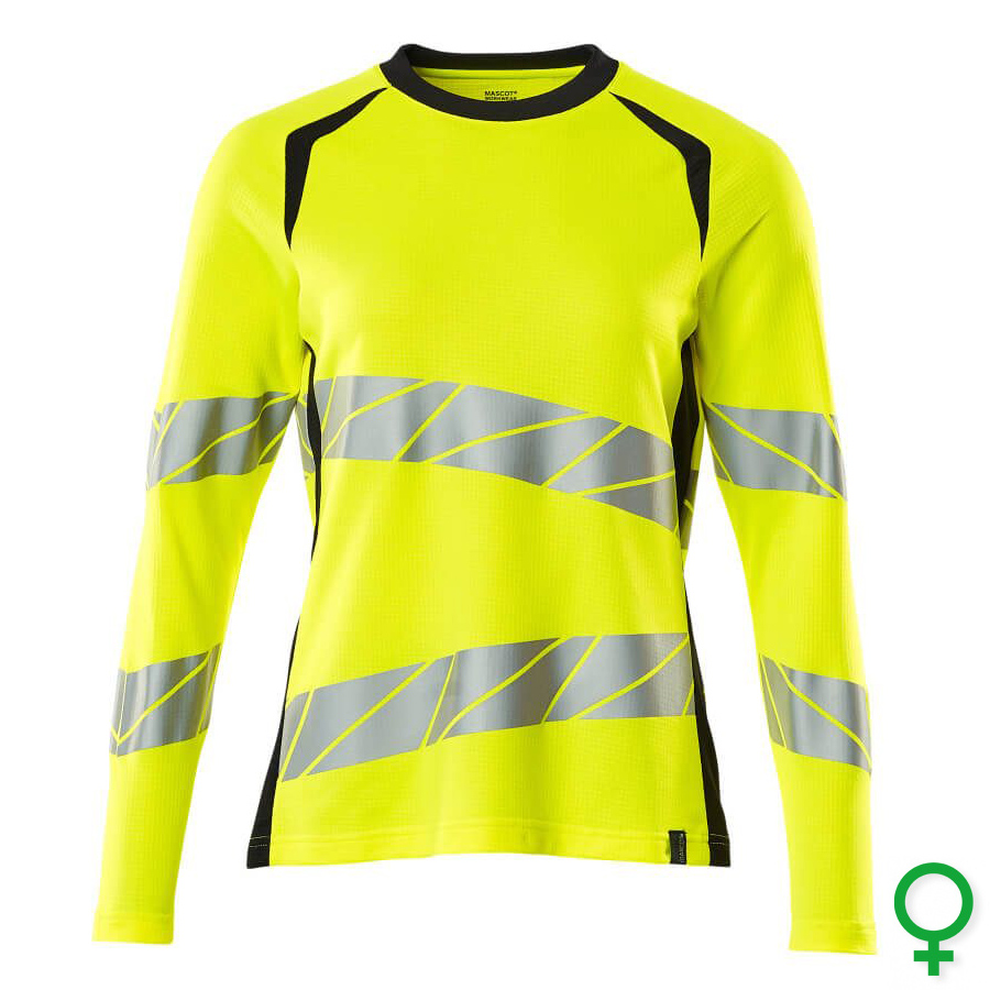 19091-771 ACCELERATE SAFE HIGH VISIBILITY T-SHIRT LONG SLEEVES LADIES - MASCOT