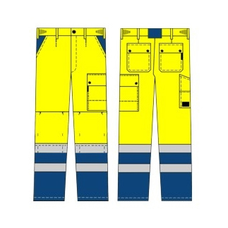 112 TROUSERS WITH KNEE POCKETS - TOURING