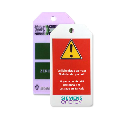 S90001 - SECURITY CUSTOMISED TAG (76 X 146 MM),SIEMENS - MASTER LOCK